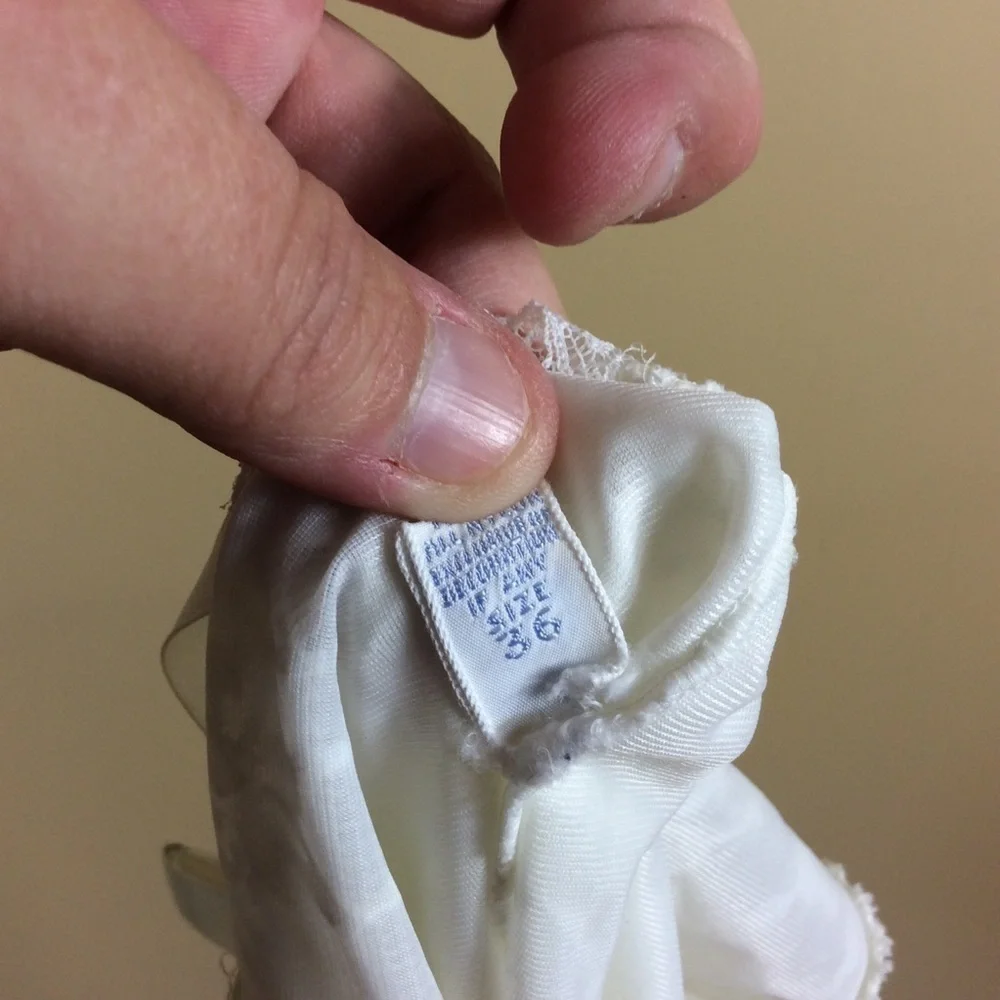 Vintage Vanity Fair white slip. 36. Medium. - Picture 7 of 7